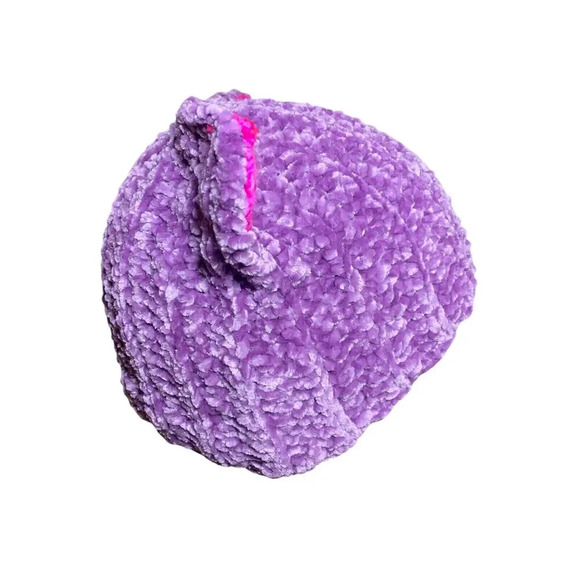 Handmade Trendy Crochet Kitty Cat Ear Beanie Unisex Purple Pink Adult One Size - Picture 2 of 5